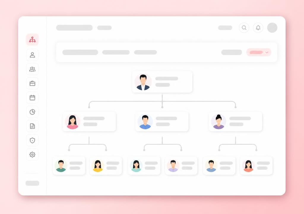 Org chart – view in the tomHRM HR system
